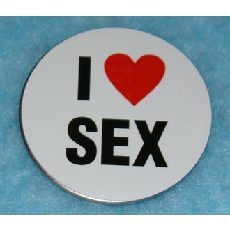 Zábavné předměty - Nerez magnetka I love sex