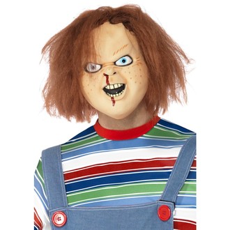 Halloween, strašidelné kostýmy - Maska panenka Chucky