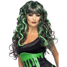 Paruka Siren zelená/fialová
