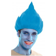 Paruka Troll modrá