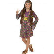 Dětský dívčí kostým Hippie