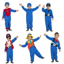 Dětský kostým 5 v 1 modrý