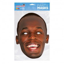 Papírová maska Usain Bolt