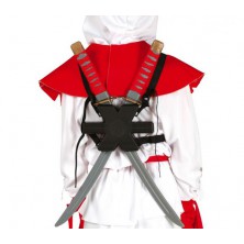 Samurajské meče s držákem na zádech