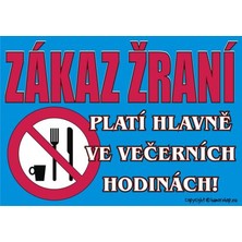 Certifikát Zákaz žraní