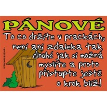 Certifikát Pánové to co držíte v prackách